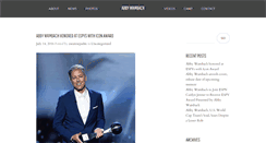 Desktop Screenshot of abbywambach.com
