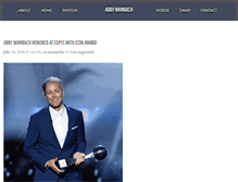 Tablet Screenshot of abbywambach.com